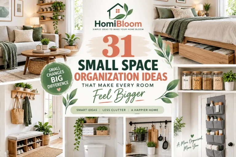 31 Small Space Organization Ideas That Make Every Room Feel Bigger