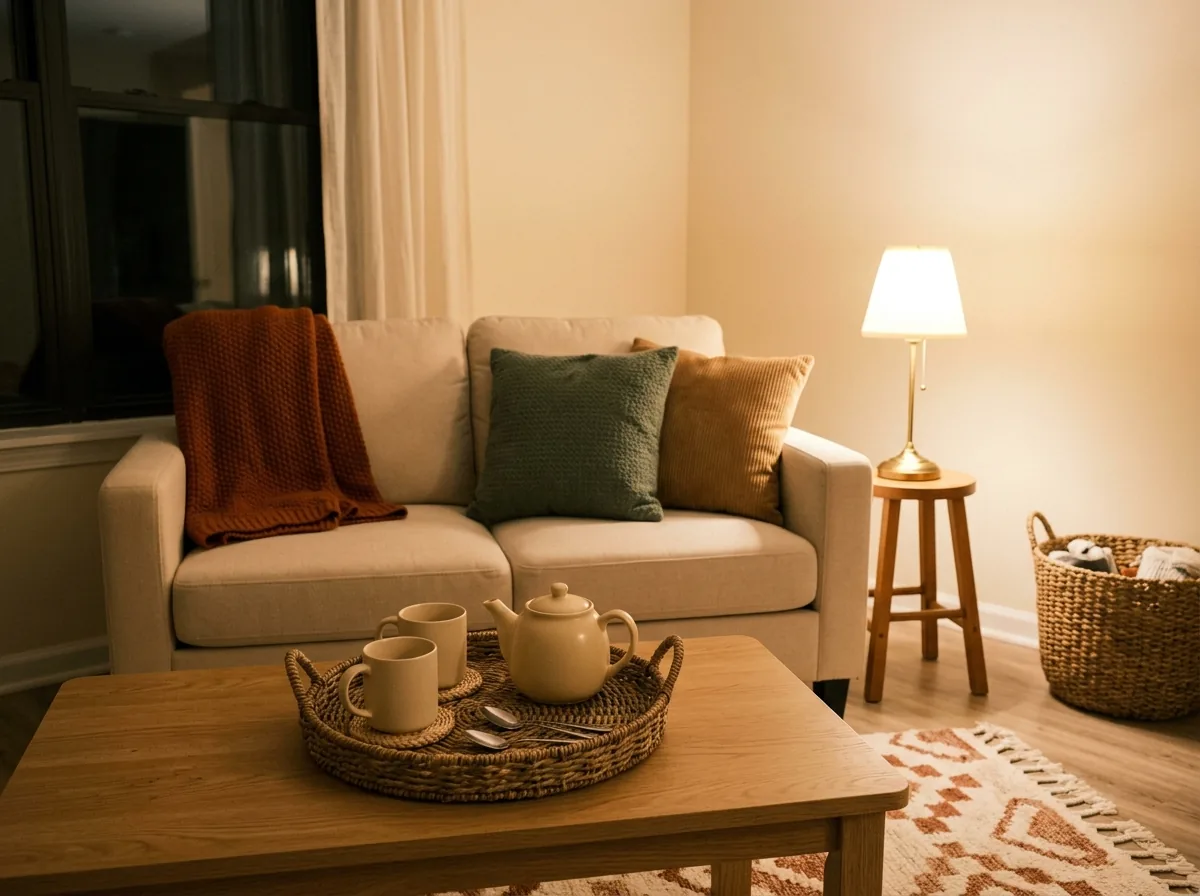Say the house rules out loud on night one — a two-minute chat over tea prevents every awkward overnight guest moment in a small apartment